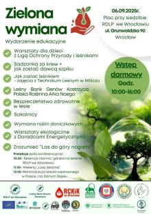 Zielona wymiana – krew za drzewo, wiedza za przyszłość